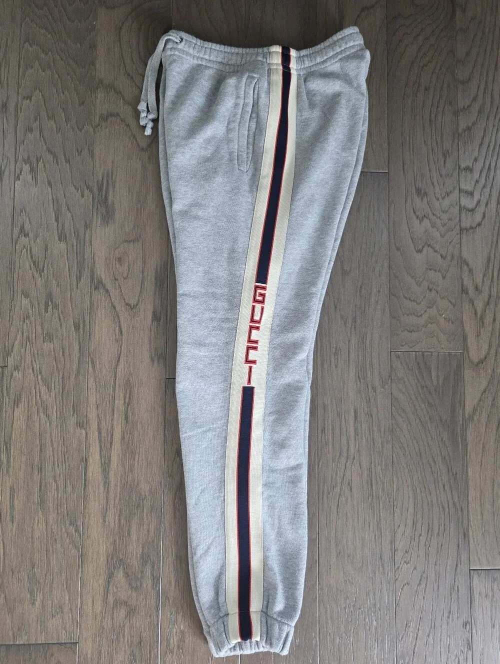 New Gucci Tiger Track Sweatpants In Grey EXCELLENT CONDITION 100% Authentic XS